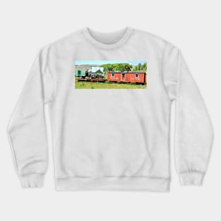 Red Train and Wagon Crewneck Sweatshirt